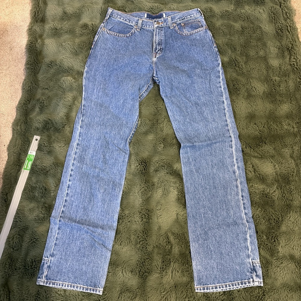 Harley Davidson Men's Relaxed Leg Denim Jeans Blue Cotton Size 33x36 Comfort